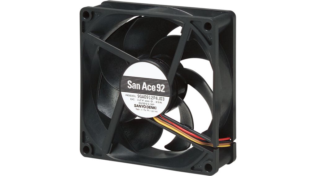 Axiale ventilator DC 92x92x25mm 24V 115.8m³/h